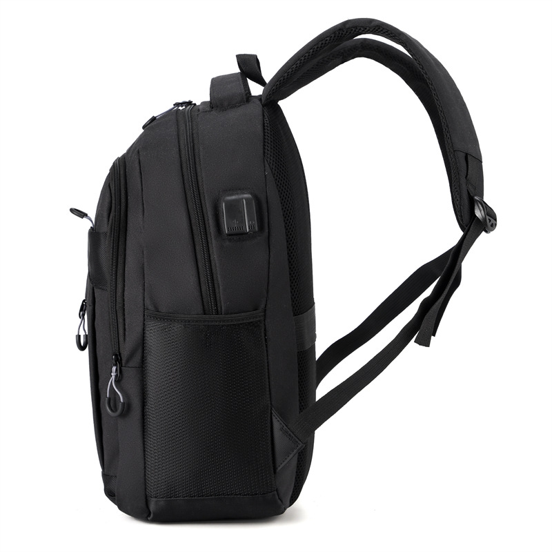 Mochila de computadora de hombre de carga USB de viaje de negocios de gran capacidad Mochila de estudiante de secundaria Mochila de viaje de ocio