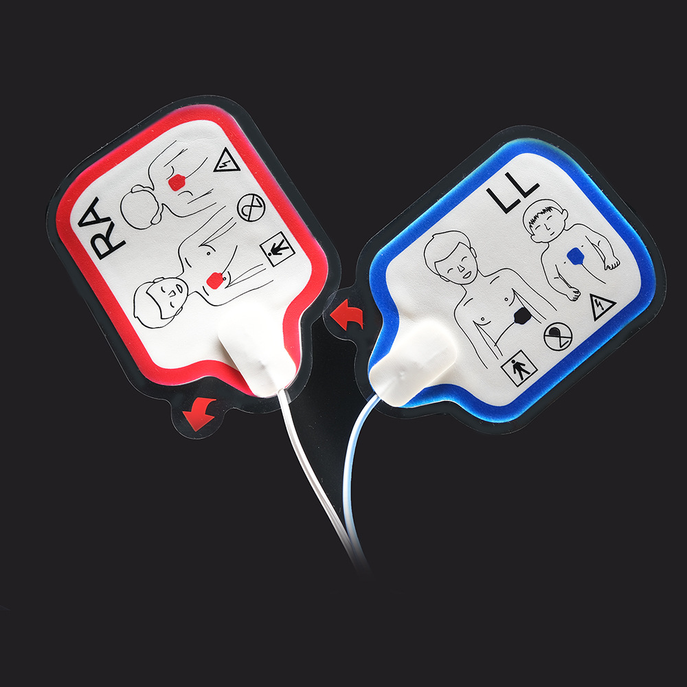 공장 직접 판매 성인 AED 교육 제세 전극 시트 자체 접착 하이드로 겔 폼 제세 훈련 전극 시트