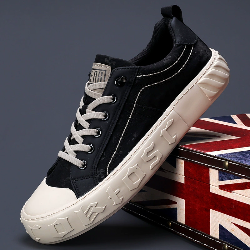 2024 осень новая мужская обувь новая дикая повседневная легкая мужская обувь на холсте модная удобная плоская обувь для мужчин