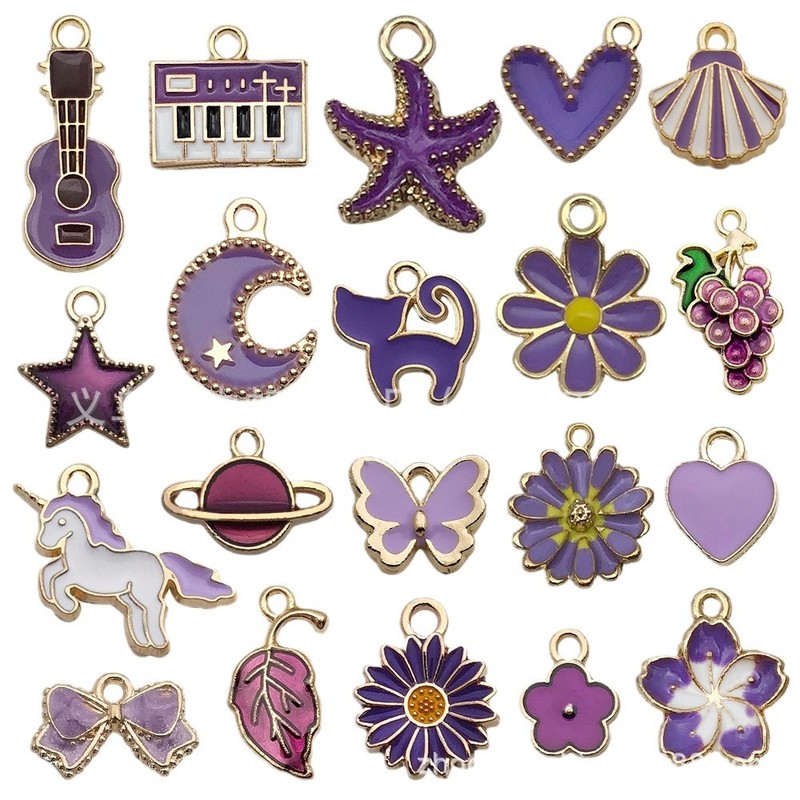 20個の油を混ぜて10色の合金のアクセサリーの部品のdiyのブレスレットのイヤリングのキーホルダーのペンダントのクロスボーダーの人気があります。|undefined