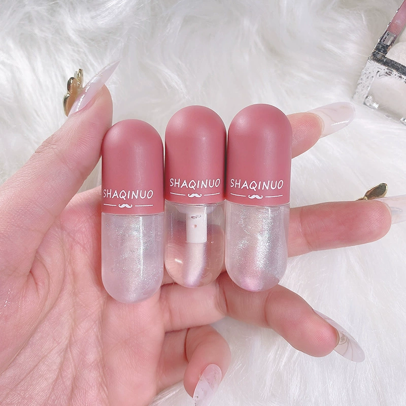Capsule Lip Gloss (Shaqinuo) 4 g — Transparent moisturizing, mirror-plump effect