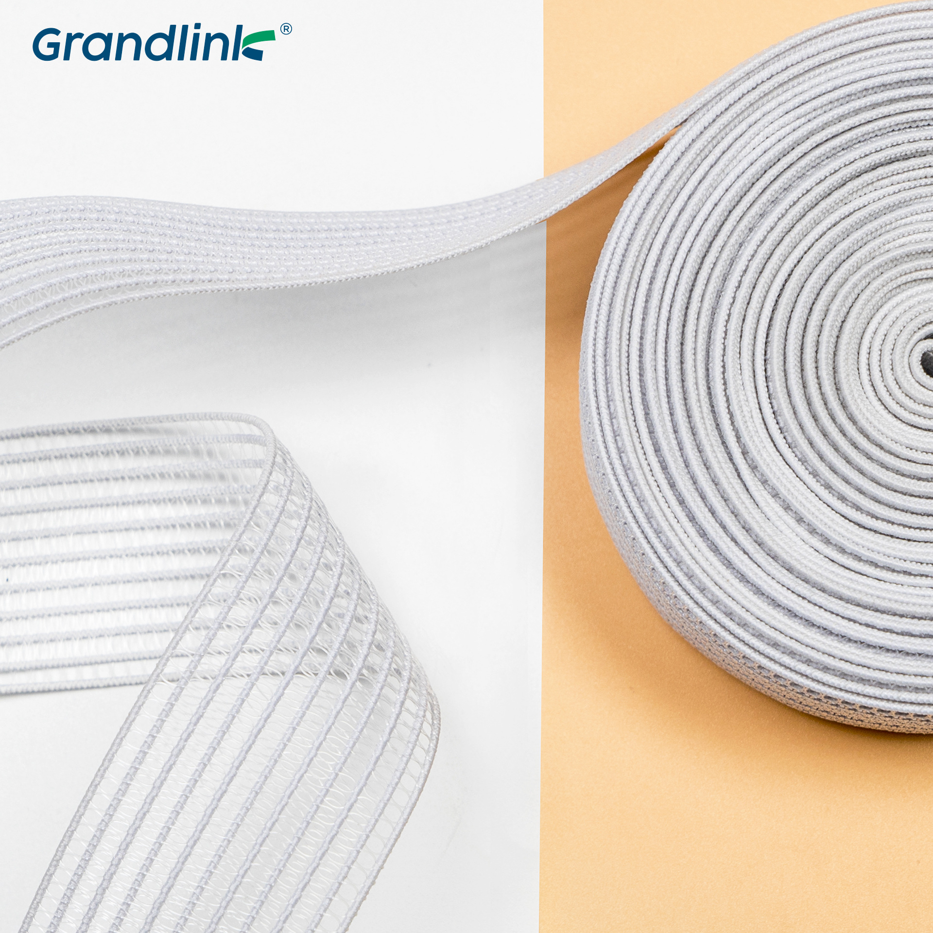 批发透明带镂空橡筋定制鱼丝松紧带弹力带收腹带织带肩带辅料OEKO