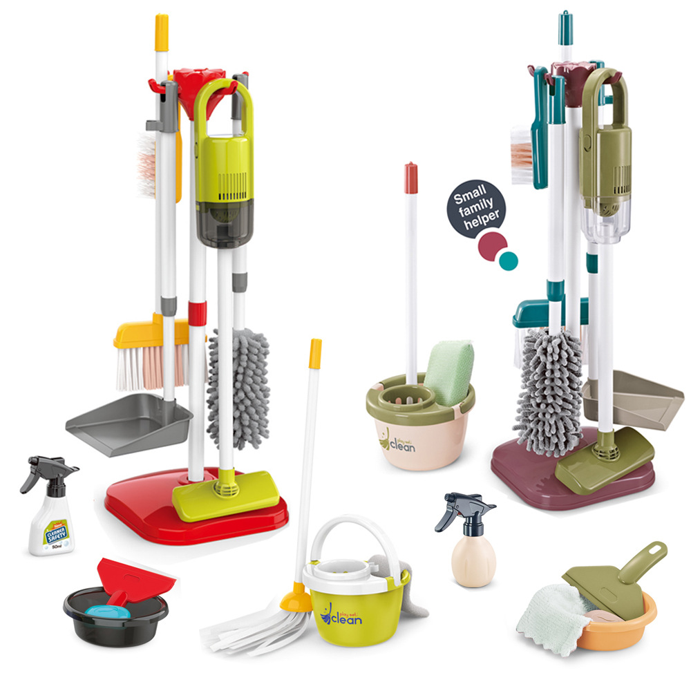 Jugar casa niños simulación electrodomésticos limpieza juguetes niñas limpieza simulación traje de herramienta