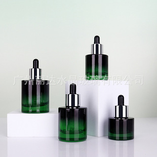 In-Stock 5ml Straight Round Thick-Bottomed Essence Liquid Dispensing Glass 30ml Hair Care Essential Oil Bottle with Gradient 40ml Lotion Bottle