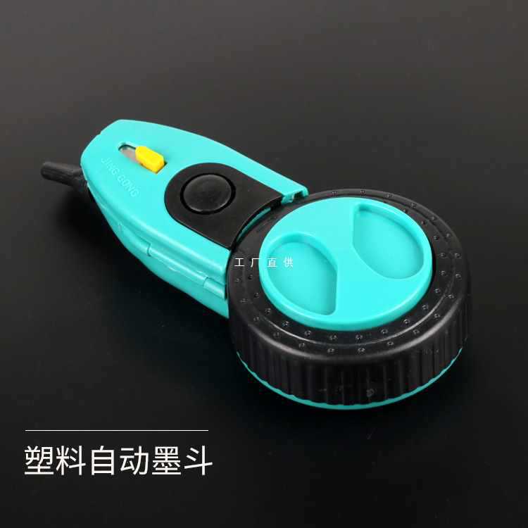 6E3X墨斗竹木树墨斗木工划线器手动自动划线工具塑料墨斗木工工具