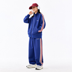 DK童裝24春秋復古女童男童運動套裝兒童帥氣時髦外套運動褲兩件套