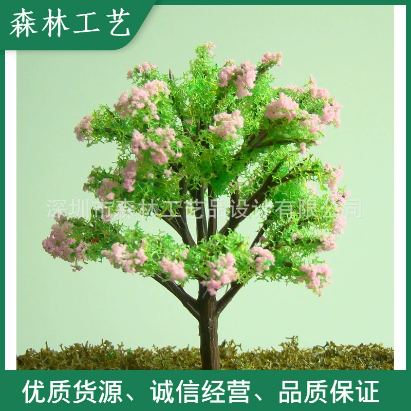 Песочный стол Строительная Модель Дерево мох микропейзаж Украшение Моделирование растение красное дерево-L