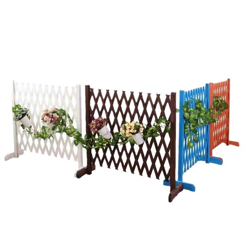 Anticorrosive wood fence fence outdoor yard decoration retractable wall guardrail outdoor wooden fence indoor pet fence
