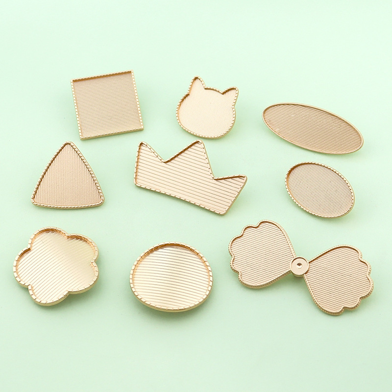 Songjin 手作り DIY ヘアロープアクセサリー蓋溝革パッチ幾何学的なジュエリーアクセサリー工場卸売|undefined