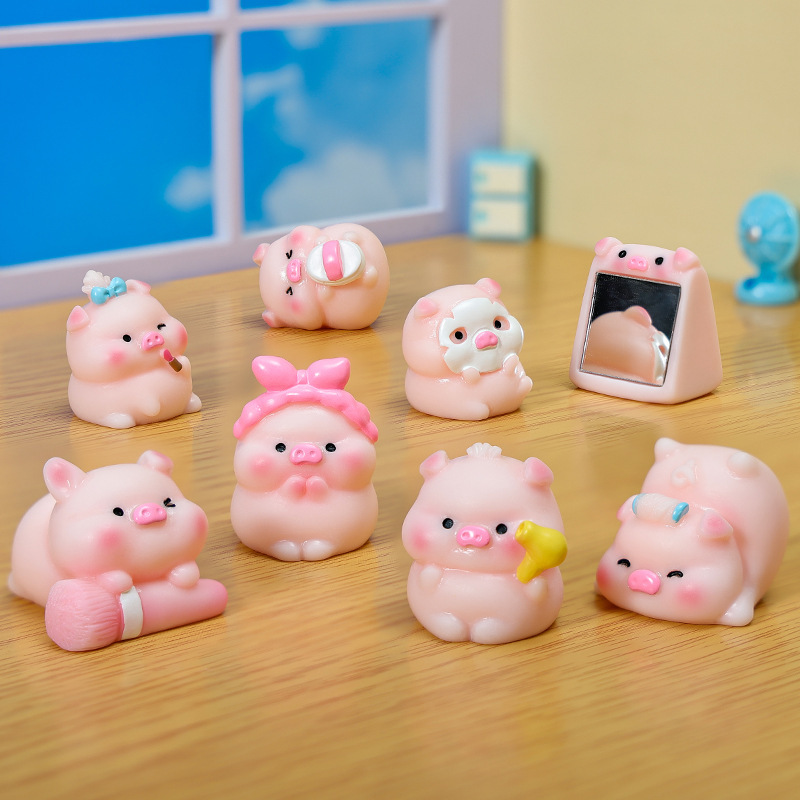 Micro Landscape Creative Cute Piggy Series Home Desktop Doll House Landscaping Resin DIY Craft Decoration Accessories Micro Landscape Creative Cute Piggy Series Home Desktop Doll House Landscaping Resin DIY Craft Decoration Accessories