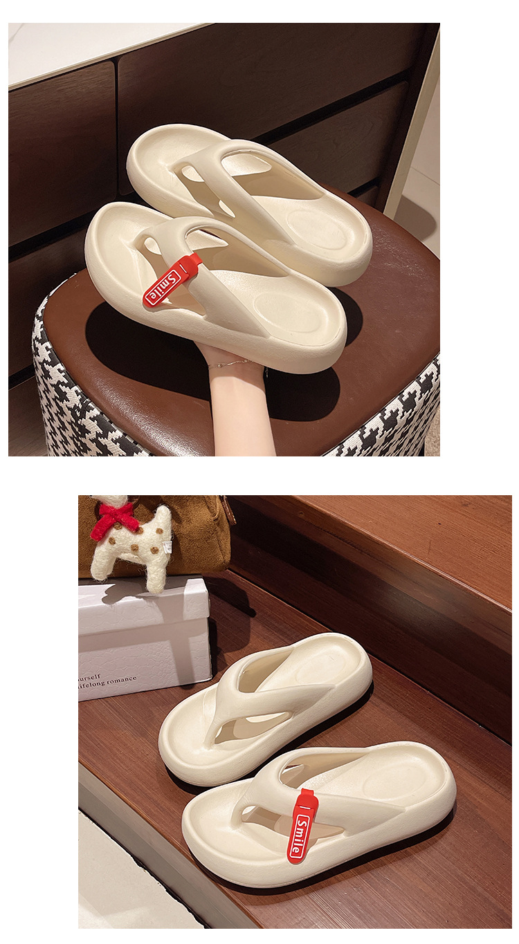 Women's Korean Style Non-slip Platform Flip Flops Casual Sandals_voghion.com