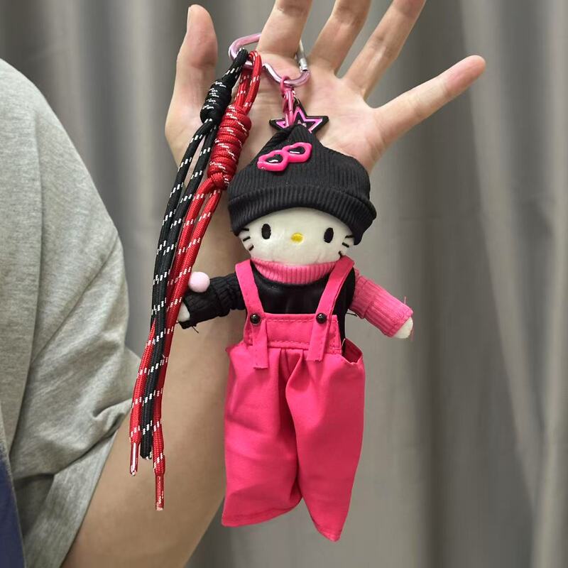Miu Series Keychain Hello Kitty Bag Pendant Plush Dopamine Bag Pendant Woven Ins Hanging
