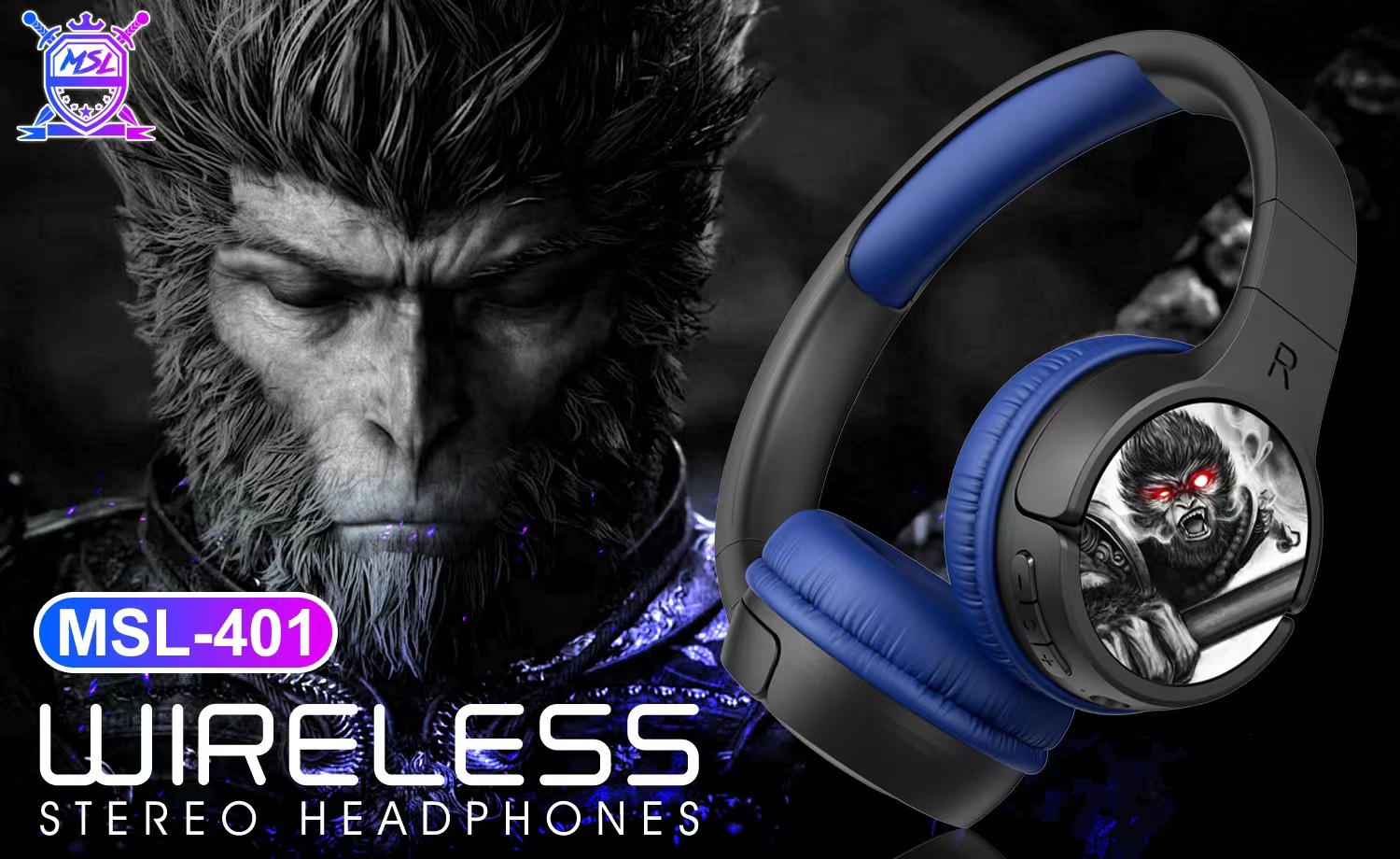 MSL - 401 Goku WUKONG auriculares Bluetooth auriculares móviles inalámbricos juegos deportivos regalo auriculares fabricantes