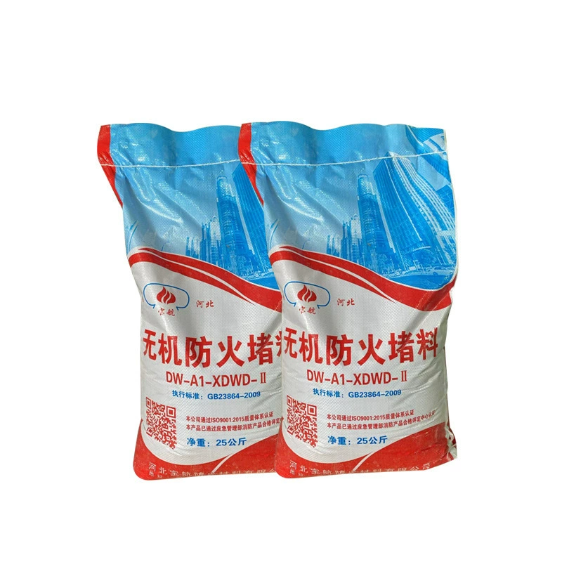Supply of inorganic fire blocking material outdoor fire powder fire powder fire mud cable wire construction speed solid fired fire blocking material