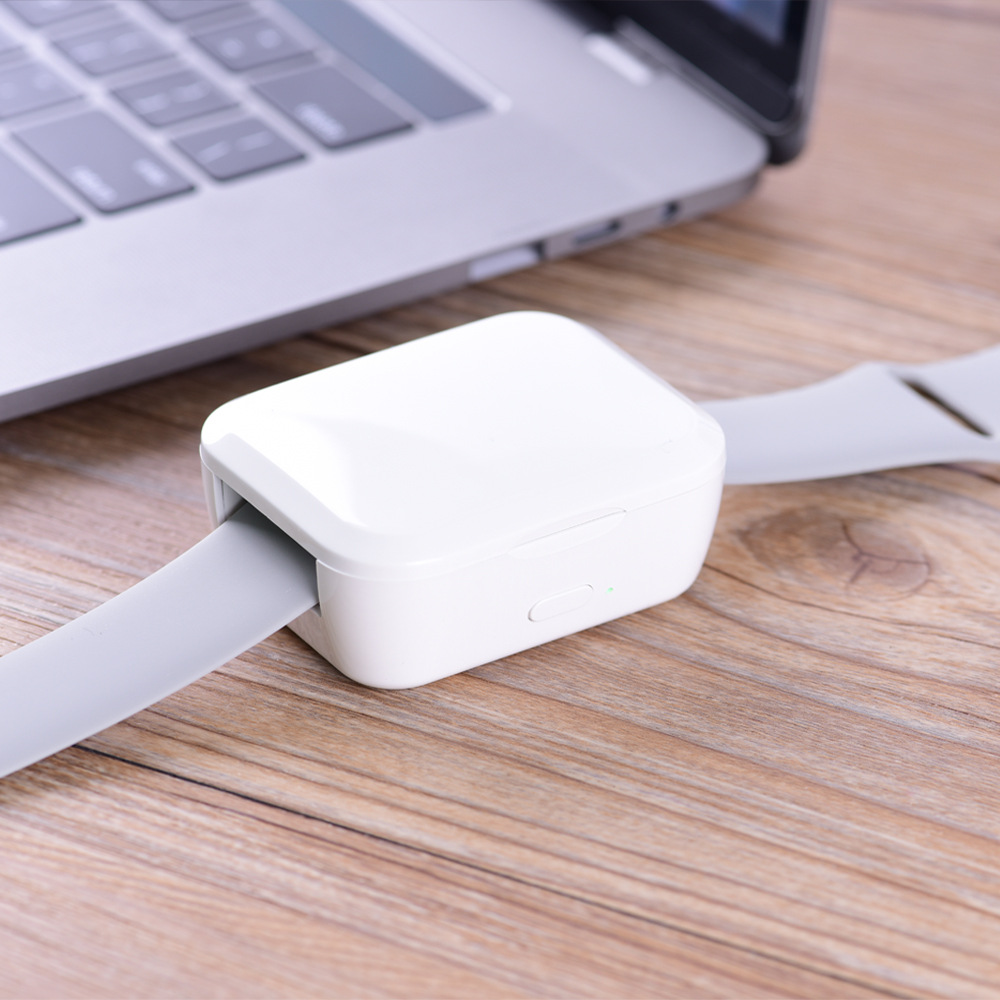 Cargador inalámbrico portátil mini, compatible con smartwatch, power bank ligero y compacto