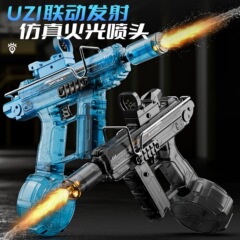 UZI電動水鉄砲シミュレーションライト機械式連動電動高速連射屋外用の越境配送