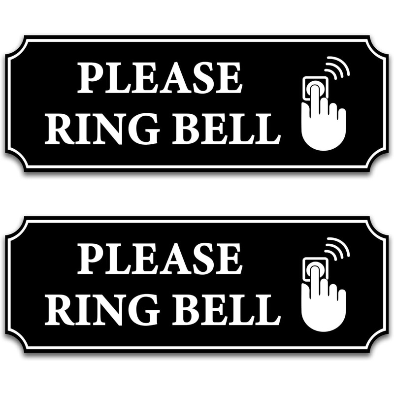Cross-Border Waterproof and Anti-Fading, Please Press the Doorbell Sticker for Office and Home, Suitable for Bedroom Door Signs and Lounges
