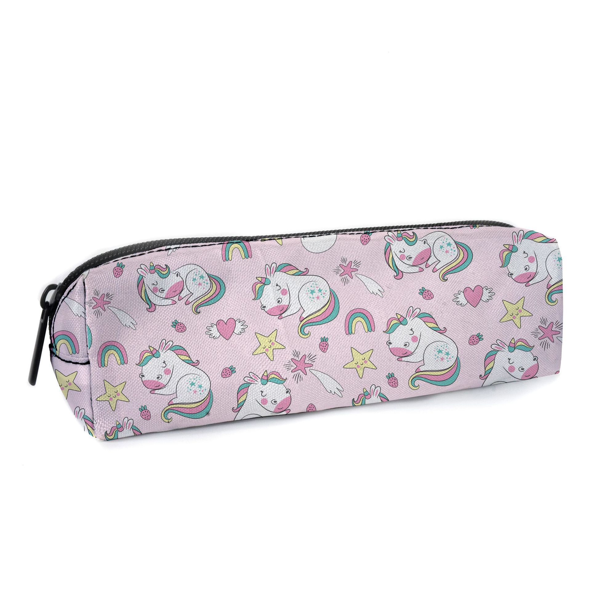 Estuche de Lápices de Poliéster Bidimensional con Dibujos Animados, Accesorio de Anime, Estuche de Almacenamiento Unisex para Niños, Bolsa de Papelería de Poliéster Resistente al Desgaste
