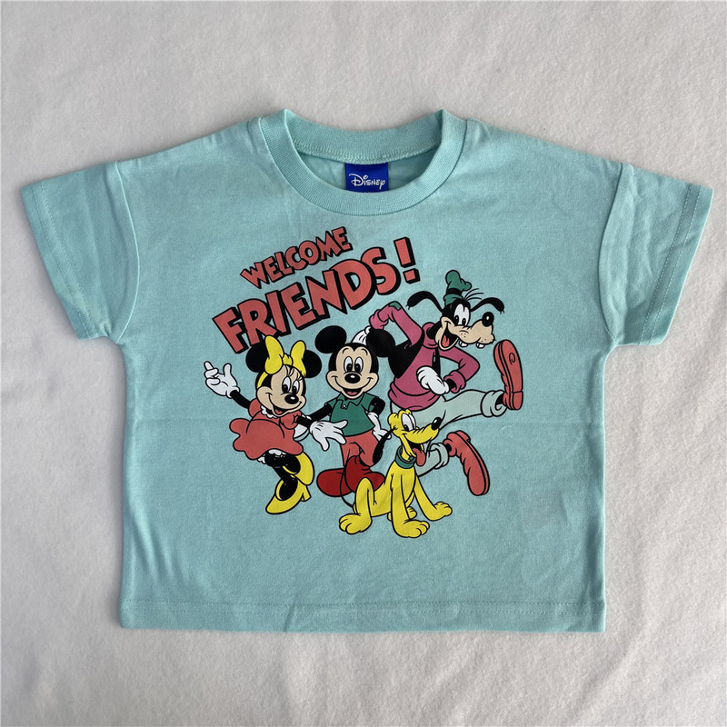 26 Summer Style Japanese-Style In-Stock Disney Mickey Minnie Goofy Short-Sleeve T-Shirt