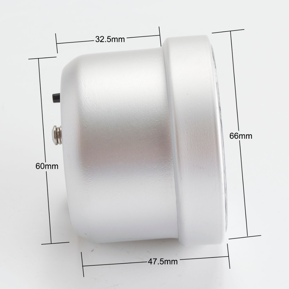 Cross-border bestseller: 60mm car modification instrument, red and white light, white face water temperature gauge, with bracket
