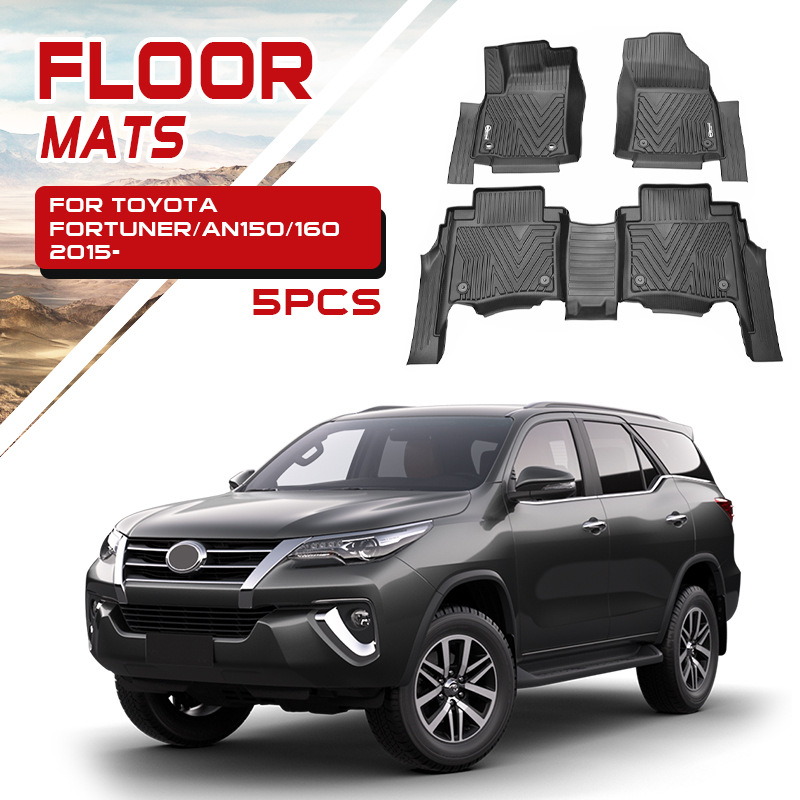 Adecuado para tapetes de coche Toyota Runner, tapetes especiales para tapetes, tapetes impermeables Fortuner Floor Mats