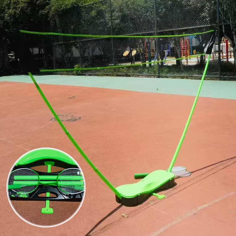 Portátil bádminton red rack traje plegable al aire libre rápido abierto neto simple móvil al aire libre bola neta soporte neto
