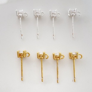 S925�ʯ����^DIY�������ϕr�п���h�Ў���4mm�߱�ɫ���