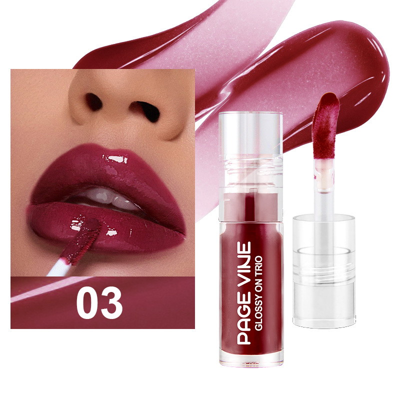 Transbordable PAGE VINE Lip Oil Nueva serie de esmalte de labios con luz de agua y brillo de labios transparente