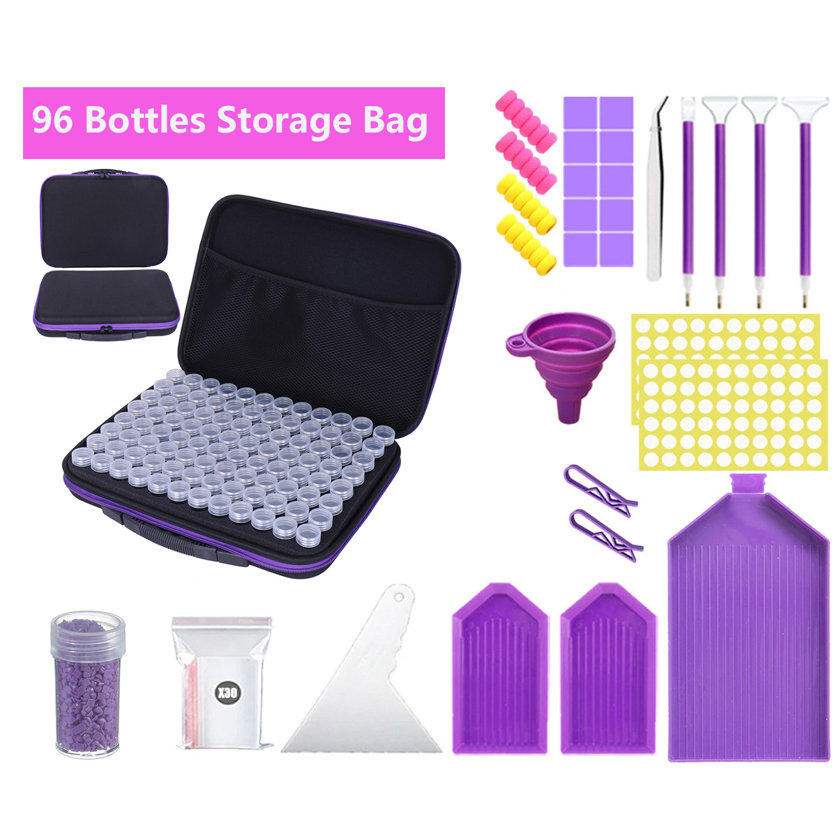 보라색 96 (전체 도구 _ 액세서리 포함)