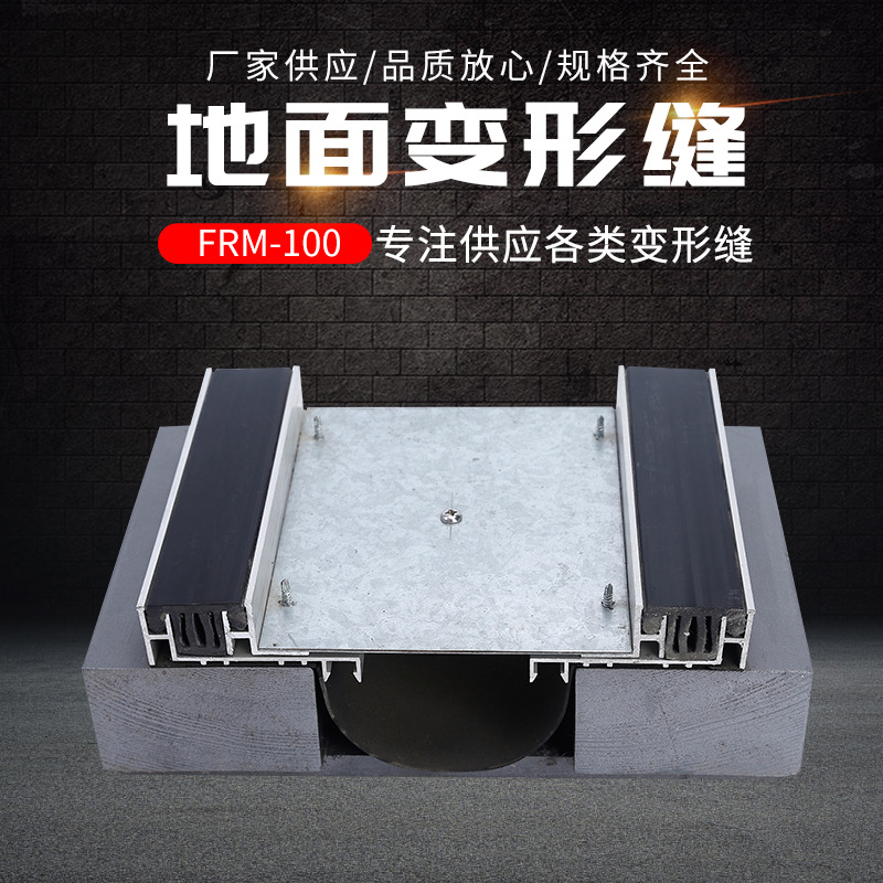 江浙沪厂家来图双列嵌地面变形缝FRM-100铝合金双列嵌伸缩缝