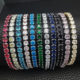 Hip Hop Tennis Bracelet Bracelet Wholesale Cross-border Hot Selling Multicolor Zircon Bracelet Women's Full Diamond Not Fading s5787