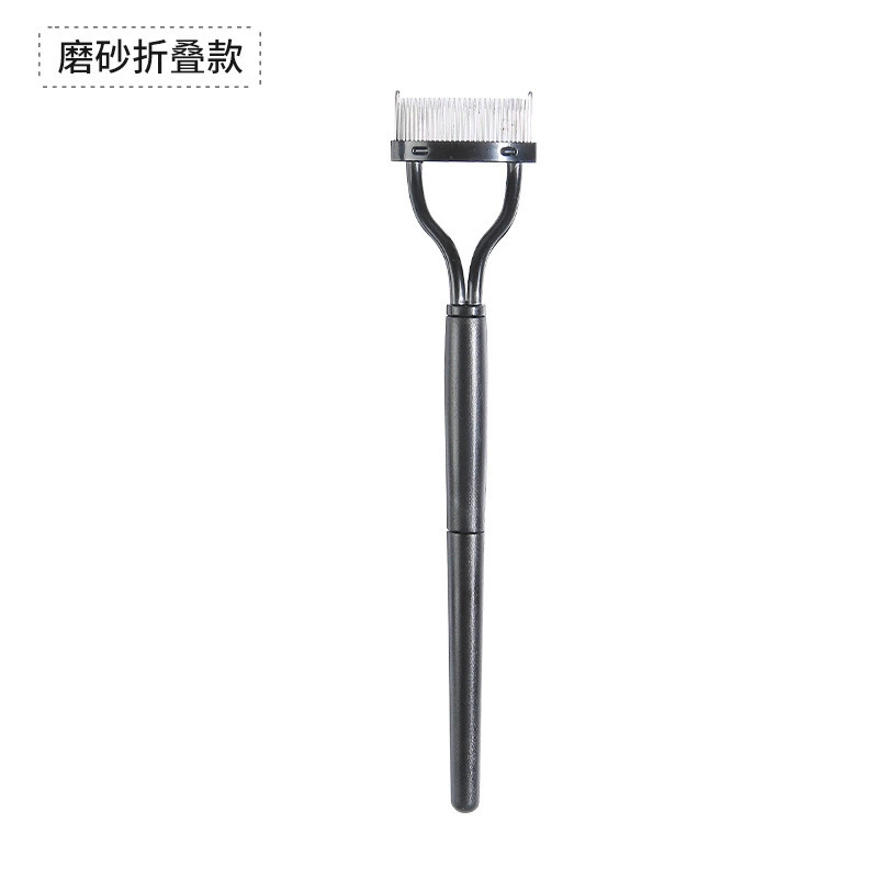 Мини складной стальной очиститель Sterling Cleaner Cleaner Swip горячий X прямой рукоять маленькая щеточка для бровей набор инструментов макияжа недорогие производители