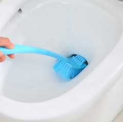 Toilet brush without blind spots household set silicone bathroom toilet brush base toilet cleaning brush