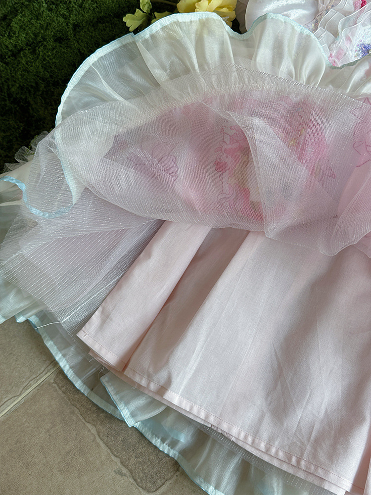 [Spot] Vestido de niña Pony Baoli Falda de malla de verano Falda Lolita Falda de princesa hinchada para niña