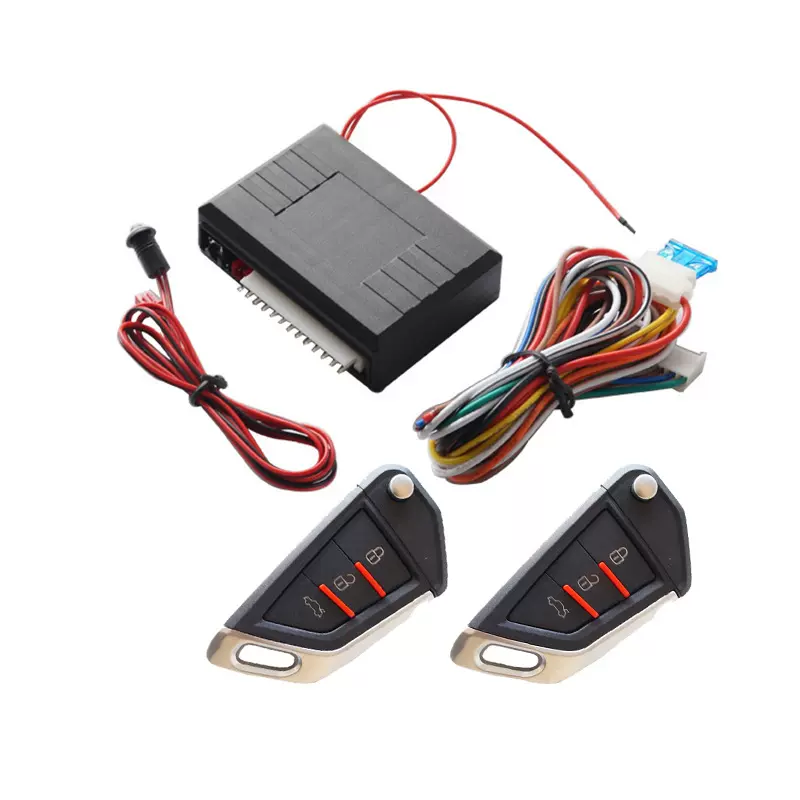 厂家直供 12V通用型汽车免钥匙进入遥控中控锁系统配折叠遥控器