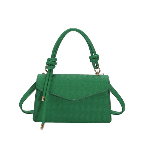 New  new autumn trend Korean style single shoulder textured small bag women's crossbody shoulder bag handbag small square bag