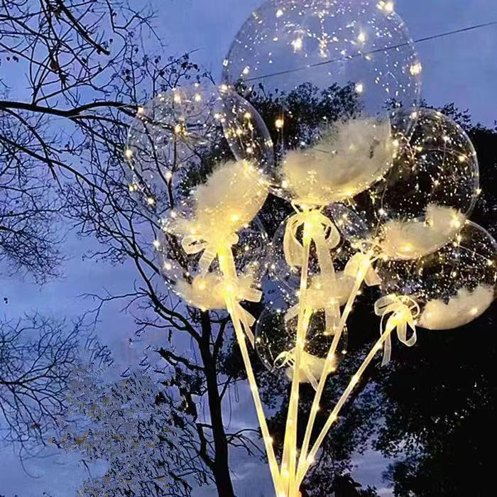 Internet celebrity transparent floating balloon badminton bobo ball birthday engagement party wedding wedding room decoration