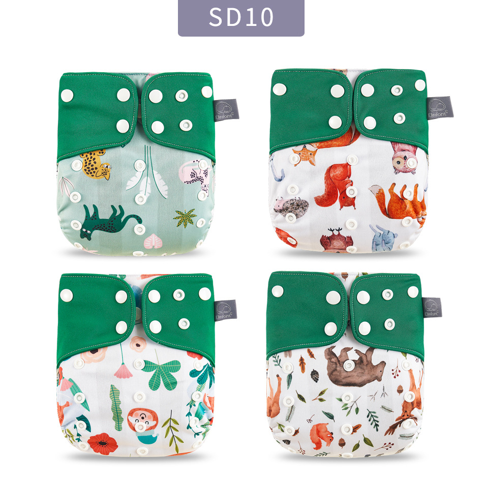 Pantalones de pañales para bebés Pañal de tela ajustable lavable impermeable transpirable a prueba de orina Pantalones de entrenamiento de pañales a prueba de fugas portátiles