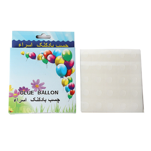 Cross-border wholesale 250 pieces wedding party supplies invisible glue dot balloons sticker point glue color box adhesive dot