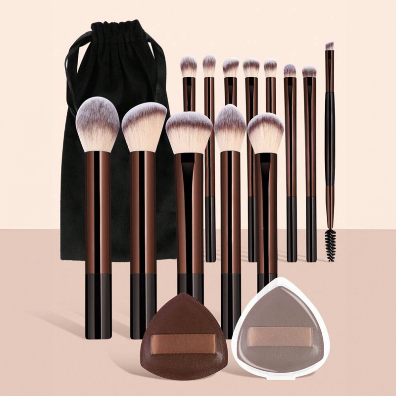 Café Brown 13 Brush Set + Accesorios