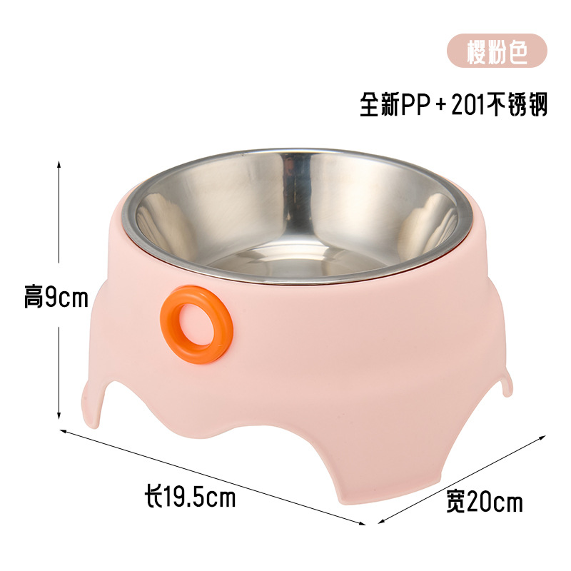 Taco para gatos, tazón para perros, acero inoxidable, tazón para perros de gran capacidad, tazón para mascotas antideslizante, tazón para mascotas de 15 °, tazón para gatos de cuello