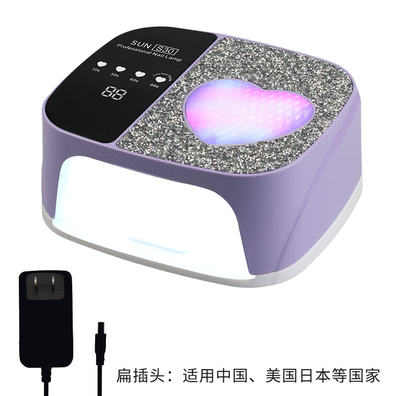 Lámpara de manicuras de almacenamiento S30 manicuras de alta potencia Lámpara de curado de uñas LED máquina de fototerapia inductiva Lámpara de curado de uñas