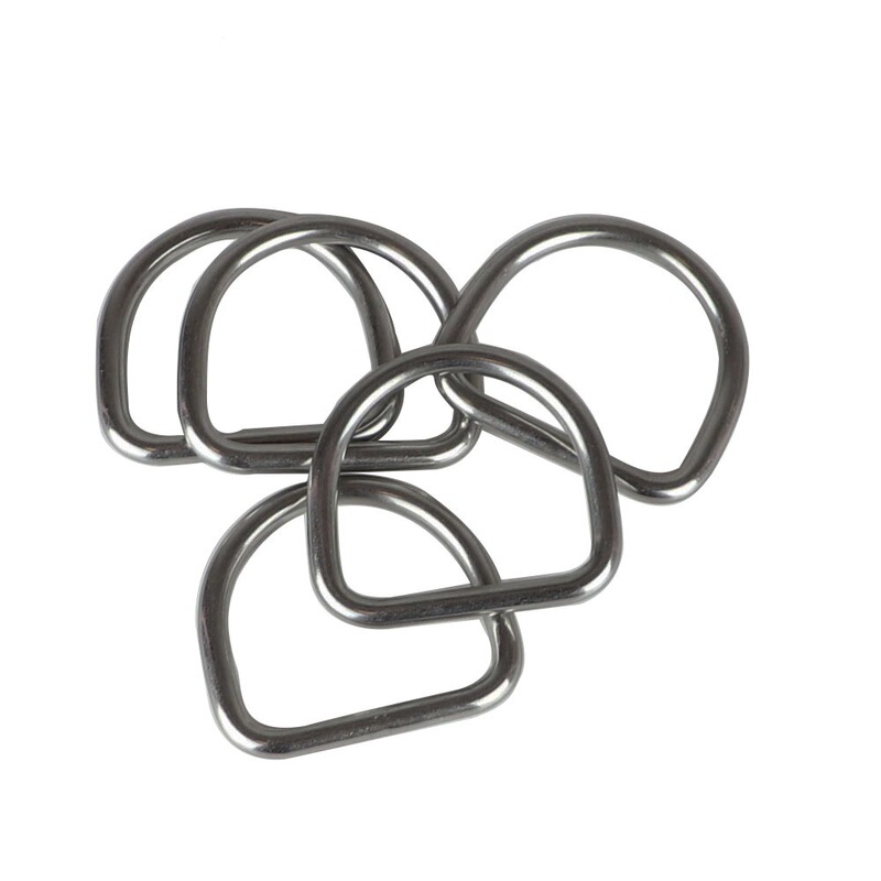 304 Stainless Steel Parts D-Ring Webbing Buckle Luggage Accessories Various Rings Semi-Circular Metal Ring D-Ring