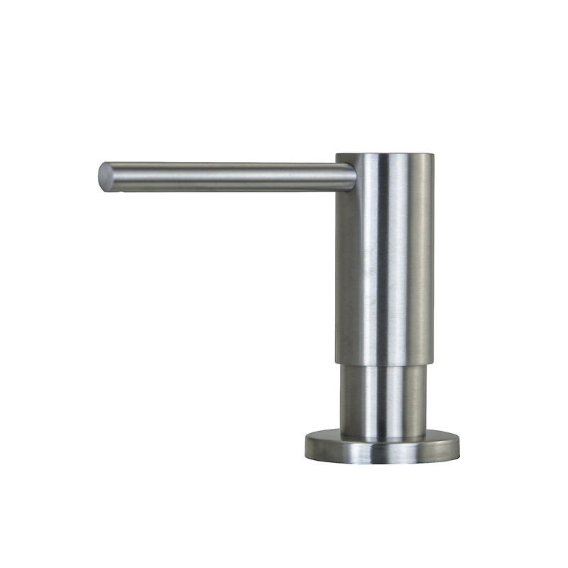 Cross-Border 304 Stainless Steel Push-Type Soap Dispenser Kitchen Bathroom Sink Embedded Hand Sanitizer Dispenser
