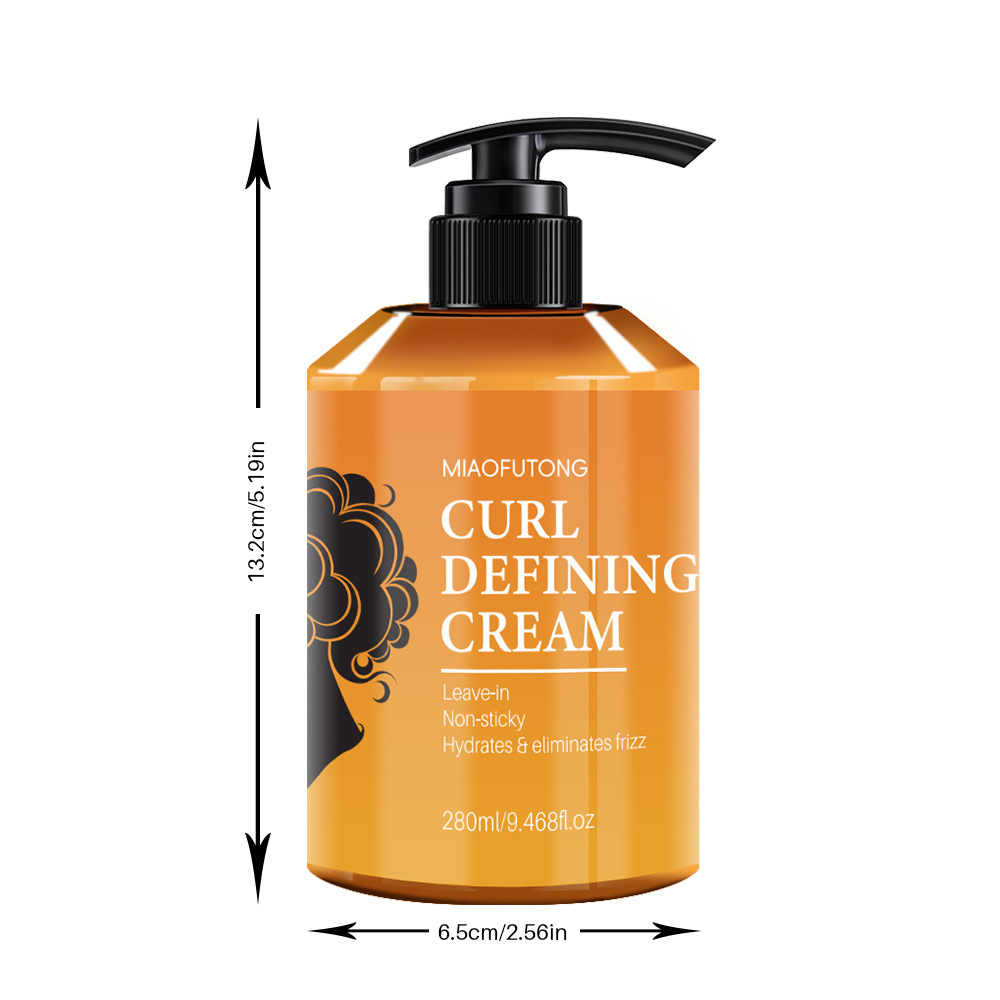 Especial transfronterizo para CURLDEFINING CREAM Crema de cabello rizado hidratante y esponjoso, modelado y modelado sin elastina dura image 13