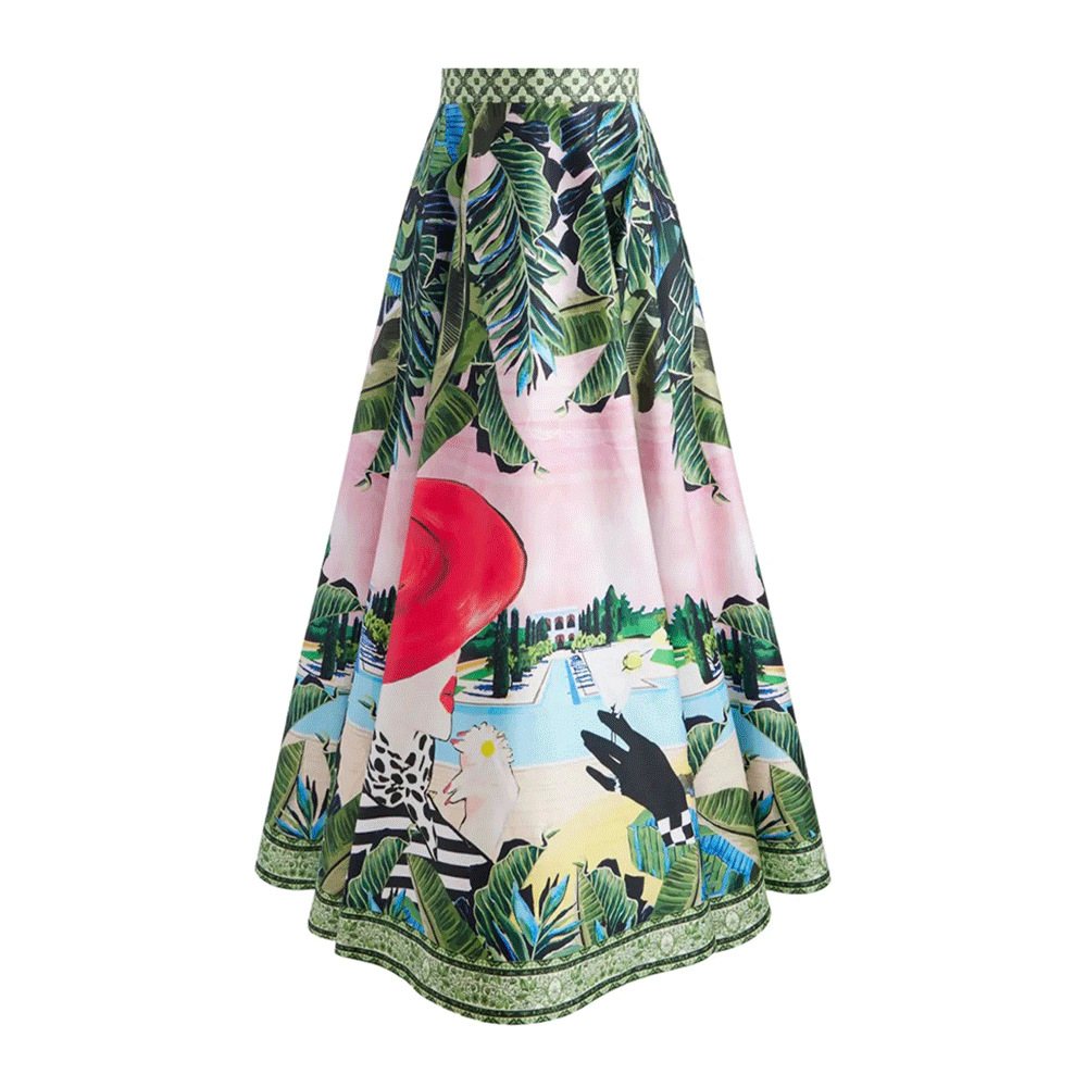 Damen Badeanzug Mit Blumenmuster Und Rock Für Optimalen Halt_voghion.com