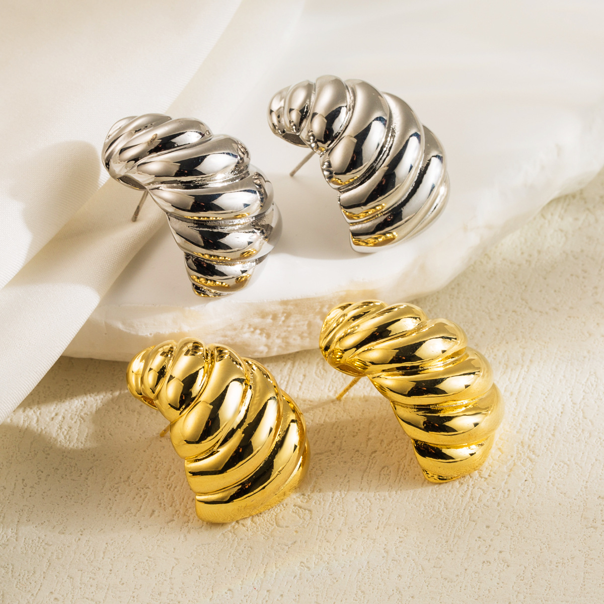 trend creative retro earrings stainless steel