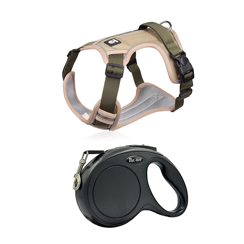 Army green + 5m enhanced retractable rope / S (recommended weight 4-7.5kg )