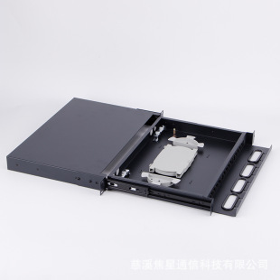 19-inch rack pull-out optical fiber box 24-port 48-core LC/SC/FC snap-in fusion box optical cable terminal box