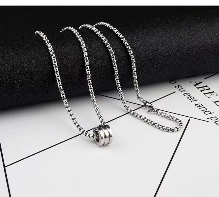 Titanium stalen ketting voor dames en heren hip hop stijl_voghion.com